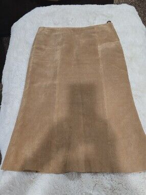 Anonymous by John Carlisle Tan Suede Leather A-Line